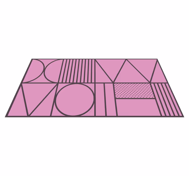 Geometrik pvc halı - geometrik Şekiller - TenStickers
