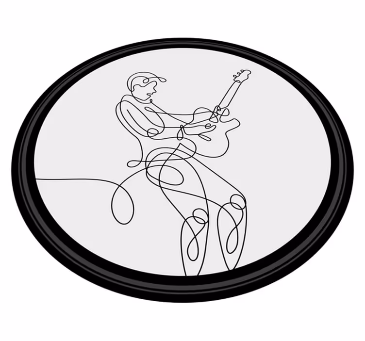 Gitar zarif minimalist tasarım modern halı - TenStickers