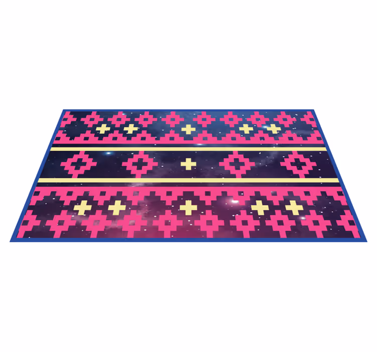 Geometrik kozmos nordic tasarım etnik kilim - TenStickers