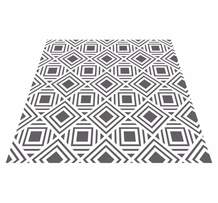 şık elmas deseni geometrik pvc halı - TenStickers