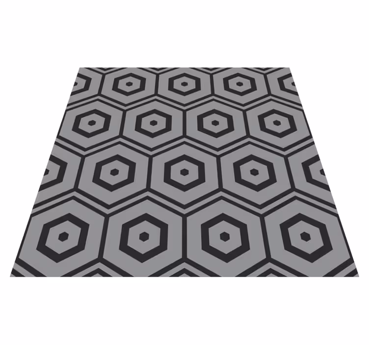 Gri eşkenar dörtgen İskandinav tasarımı etnik kilim - TenStickers