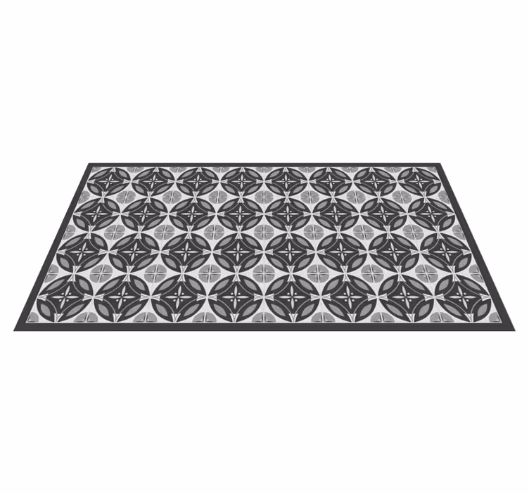 Sofistike monokrom motif Mermer vinil halı - TenStickers