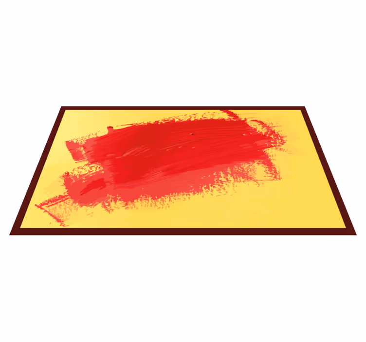Canlı fırça darbeleri modern pvc halı - TenStickers