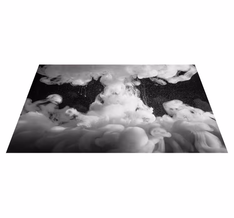 Kabarık bulut oluşumu pvc halı - TenStickers
