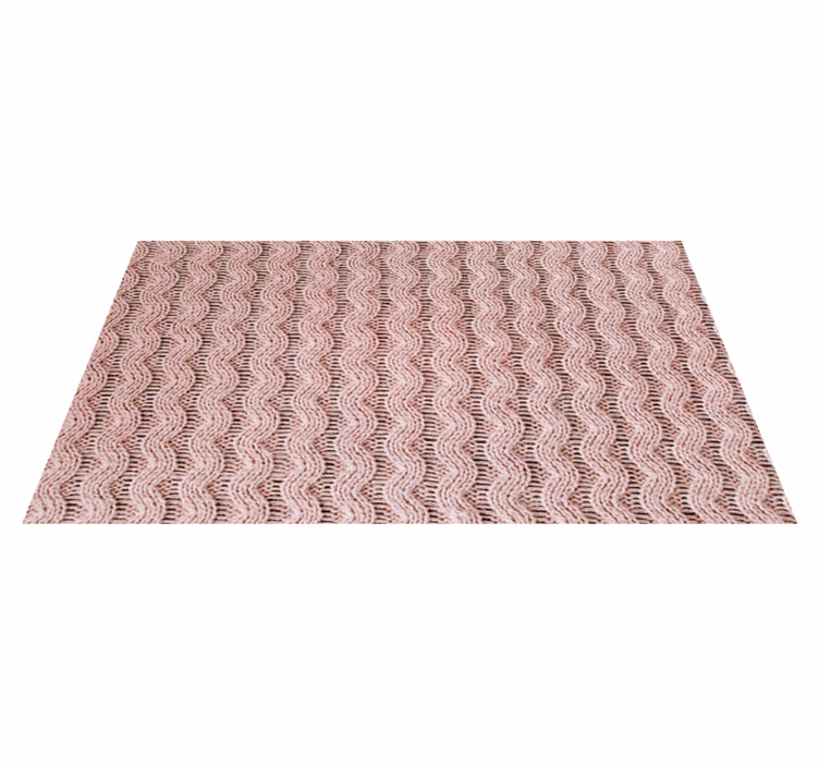 Dalgalı desen yatak odası pvc halı - TenStickers