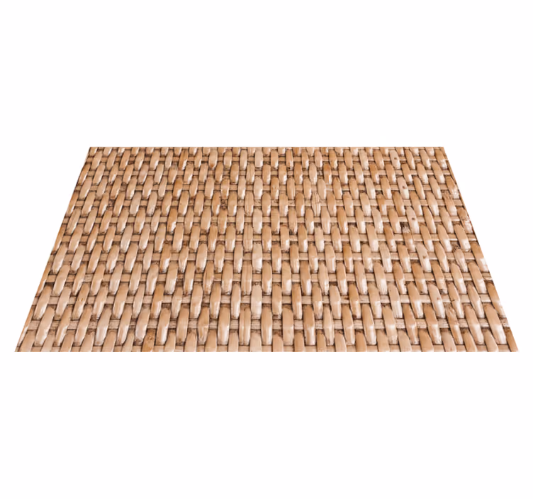 Doğal örgü deseni banyo pvc halı - TenStickers