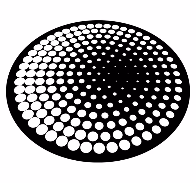 Noktalı desen geometrik pvc halı - TenStickers
