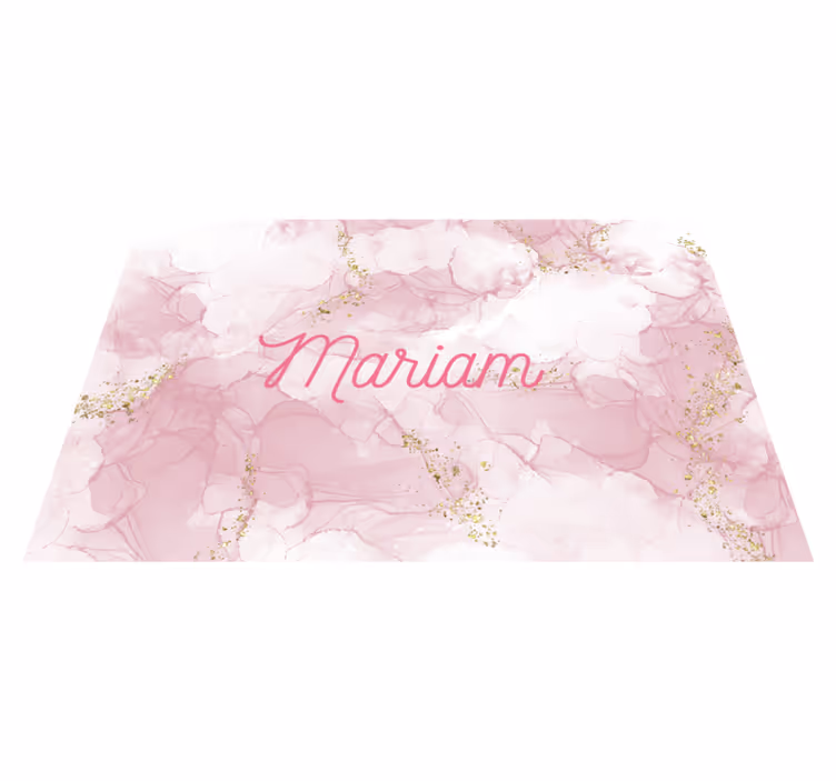 çiçekli kilim adı ile açık pembe desen - TenStickers