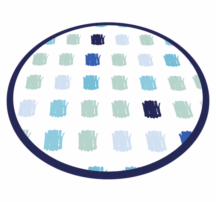 Mavi boya darbeleri minimalist pvc halı - TenStickers