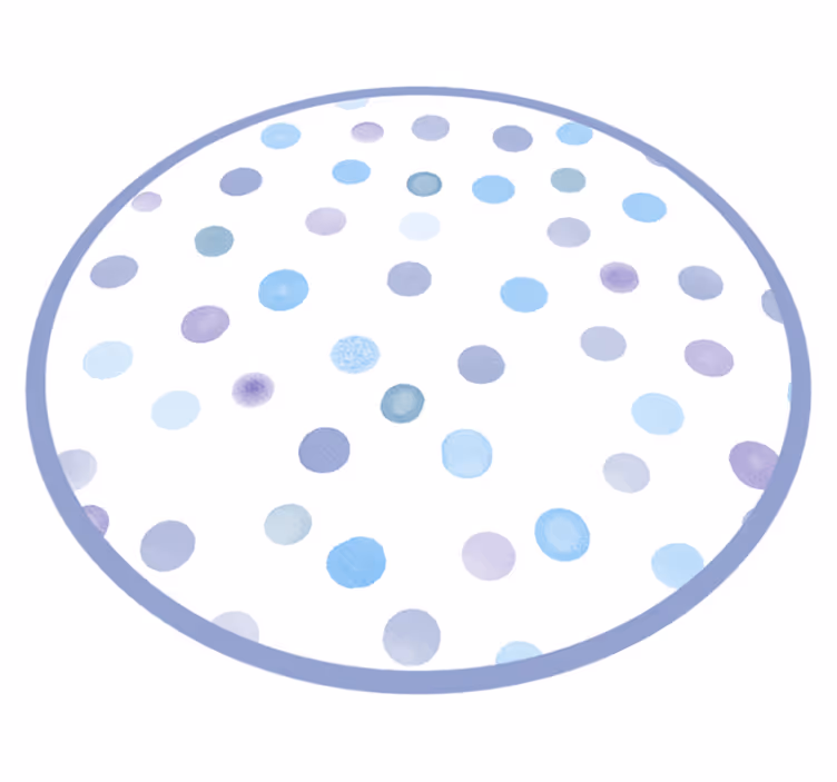 Canlı noktalı daireler pvc halı - TenStickers