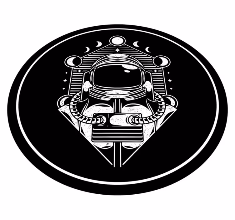 Astronot grafiği gençler pvc halı - TenStickers