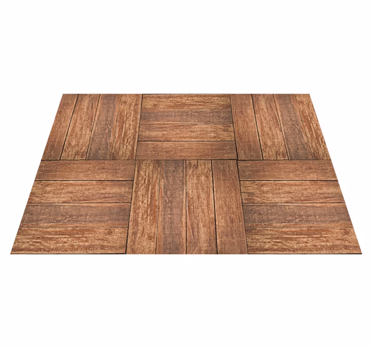 Ahşap etkisi pvc halı kahverengi plank dokusu - TenStickers