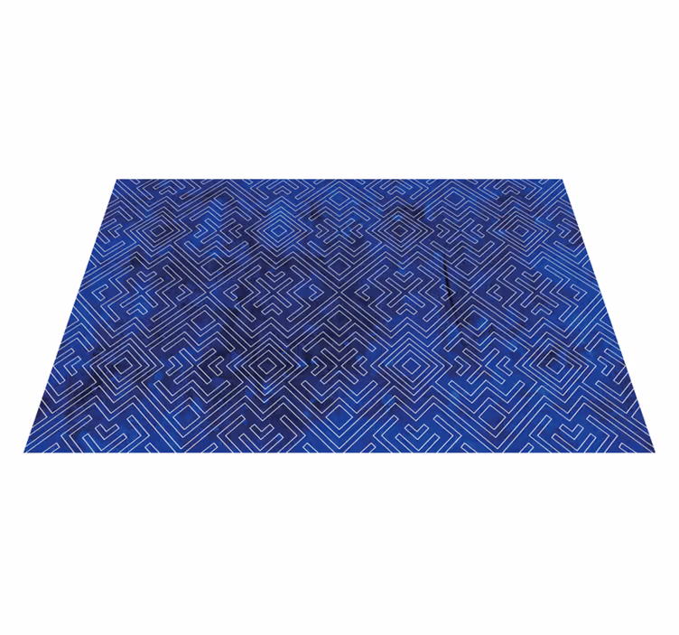 Donanma kabile tasarımı geometrik pvc halı - TenStickers
