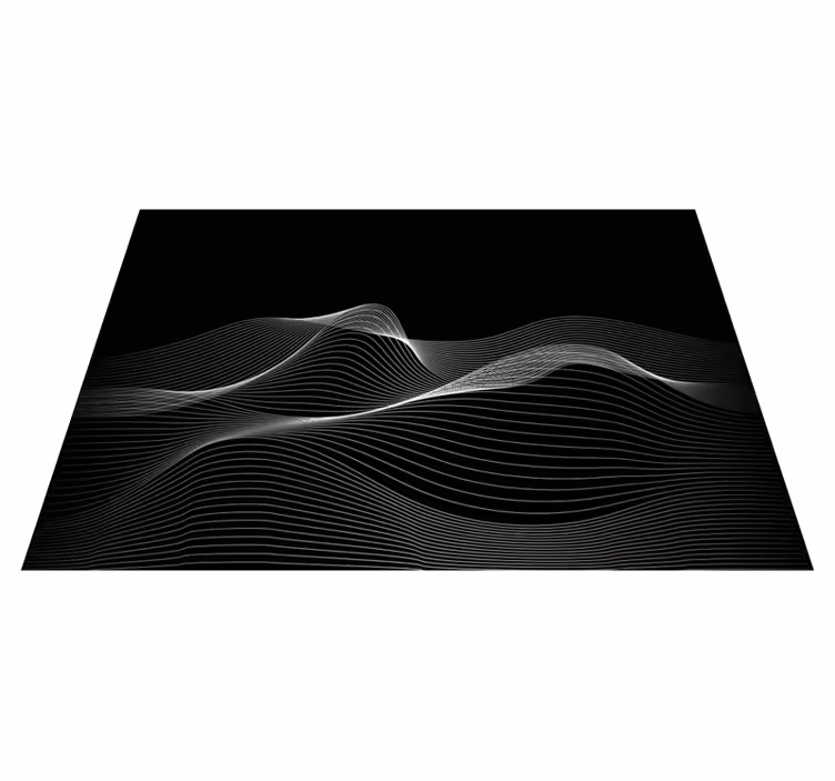 Akışkan çizgi desenleri modern pvc halı - TenStickers