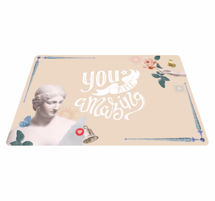 Sen harikasın cümleleri ile pvc halı - TenStickers