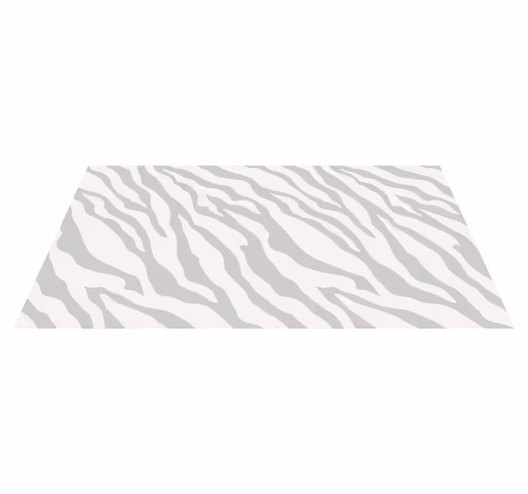 Açık gri zebra desenli hayvan kilim - TenStickers