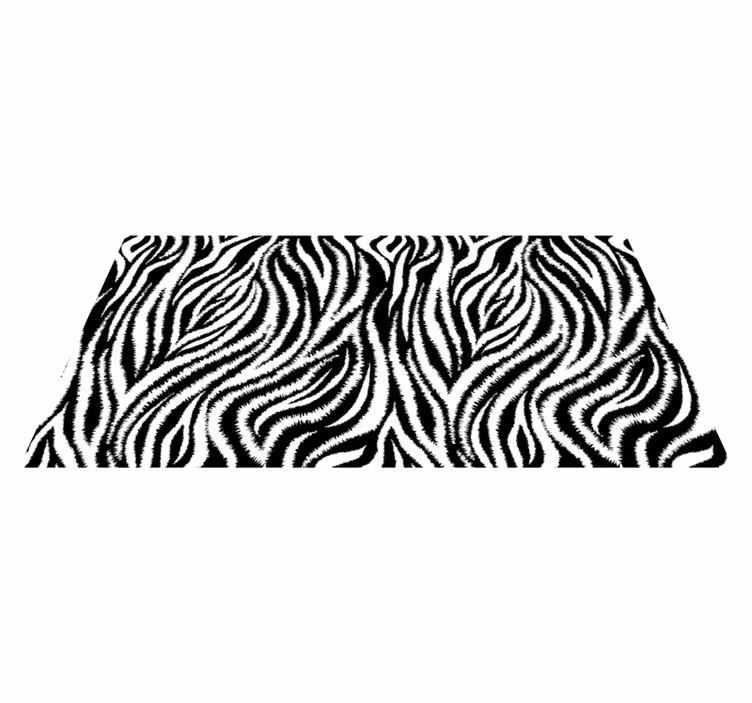 Zebra çizgili baskılı ürün hayvan baskı pvc halı - TenStickers