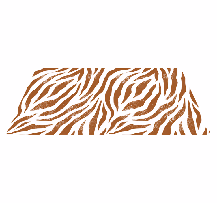 Rustik zebra çizgileri hayvan baskı pvc halı - TenStickers