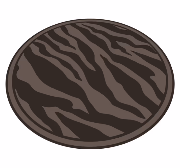 Zarif zebra deseni hayvan baskı pvc halı - TenStickers