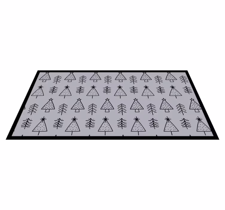 Kutlama ağacı motifi Noel pvc halı - TenStickers
