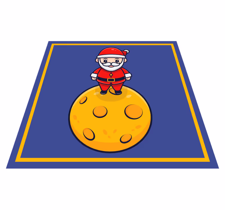 Ay'daki noel baba cadılar bayramı pvc halı - TenStickers