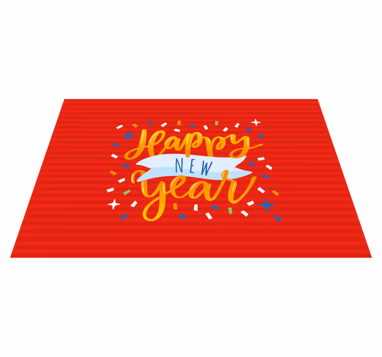 Yeni yıl kutlaması Noel pvc halı - TenStickers