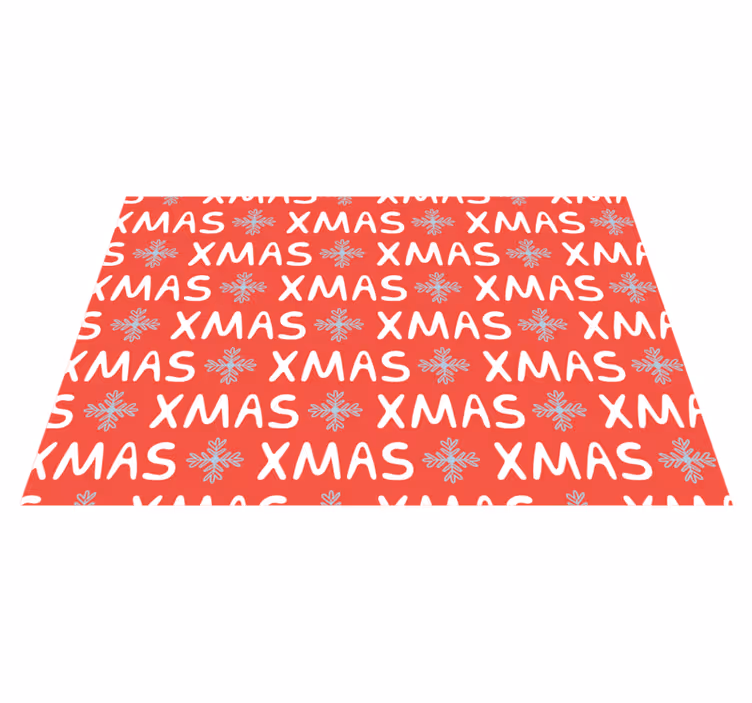 Noel pvc halı festif noel deseni - TenStickers