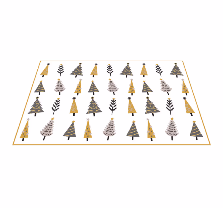 Noel ağacı deseni noel vinil halı - TenStickers