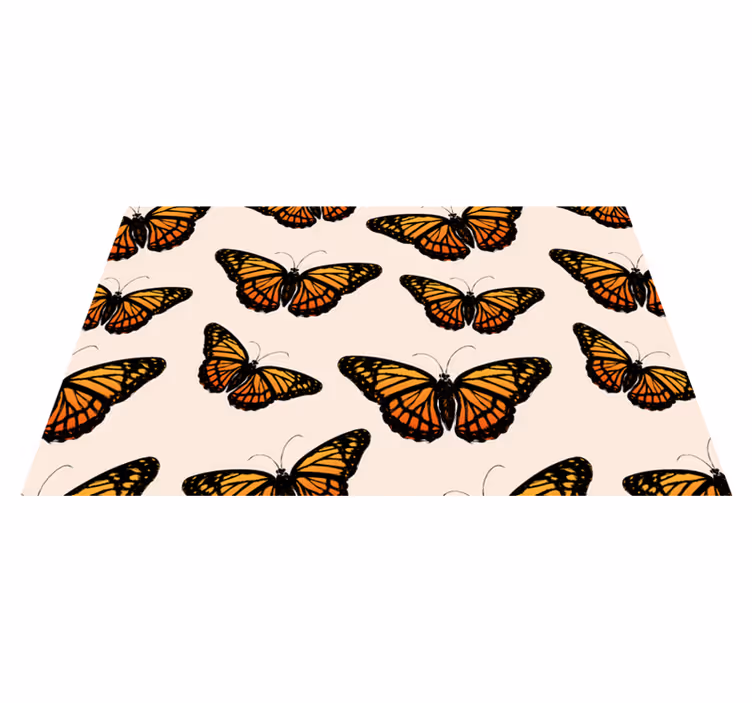 Bağbozumu hükümdar kelebek kanat hayvan kilim - TenStickers