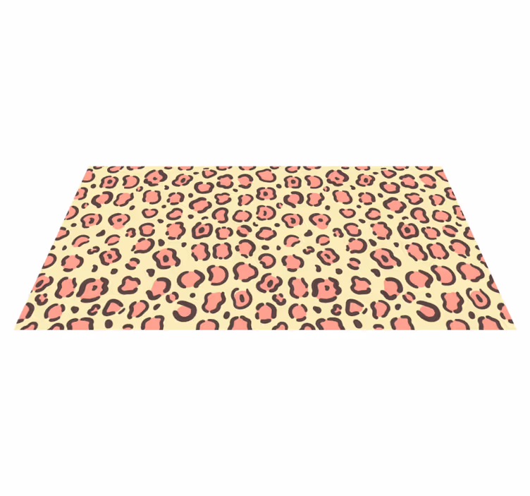 Leopar desenli vurgular hayvan baskı pvc halı - TenStickers