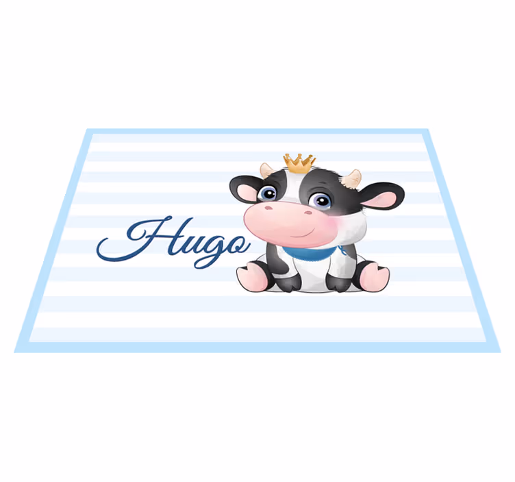 Bebek pvc halı İsimli bebek İnekleri - TenStickers