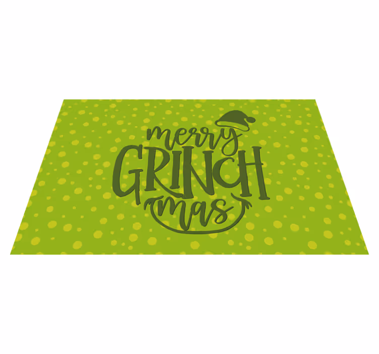 Grinchmas tezahüratı Noel pvc halı - TenStickers