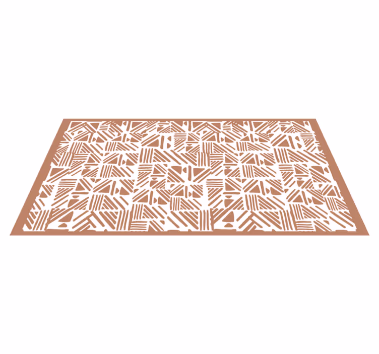Zıt desen geometrik pvc halı - TenStickers