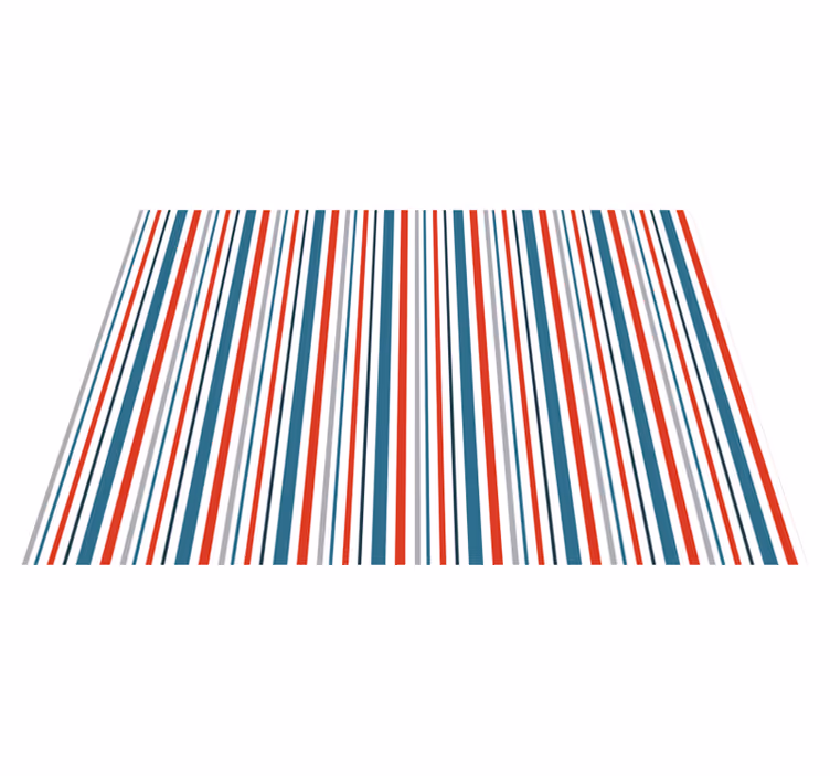 Çizgili pvc halı - canlı Çizgili desen - TenStickers