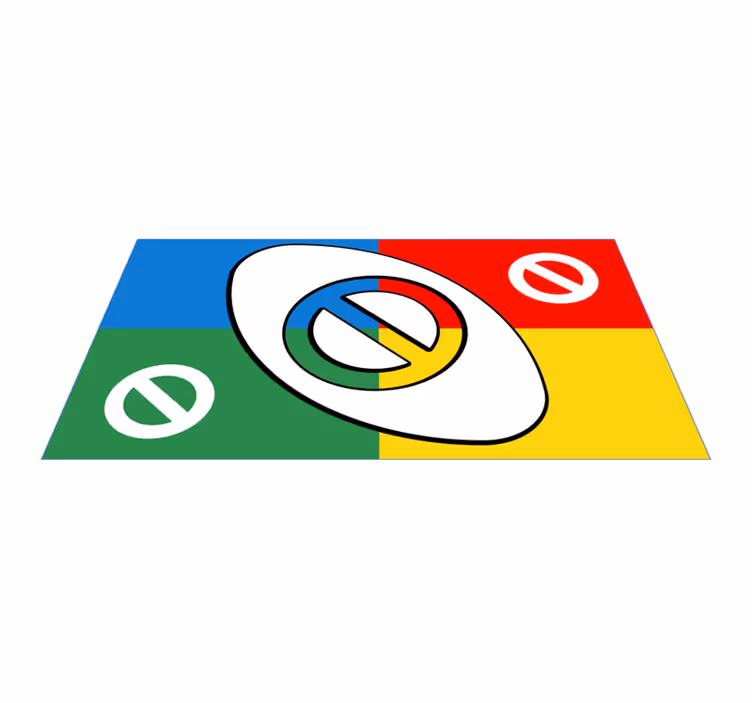 Renkli dairesel şekiller pvc halı - TenStickers
