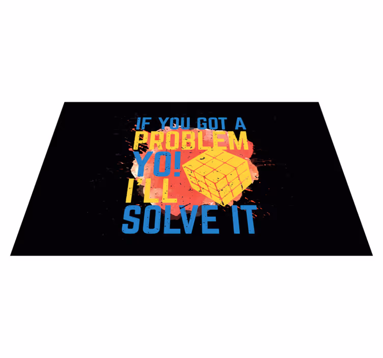 Sorun çözme mesajı cümleleri ile pvc halı - TenStickers