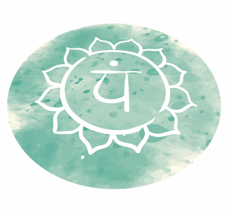Lotus çakra sembolü mandala pvc halı - TenStickers