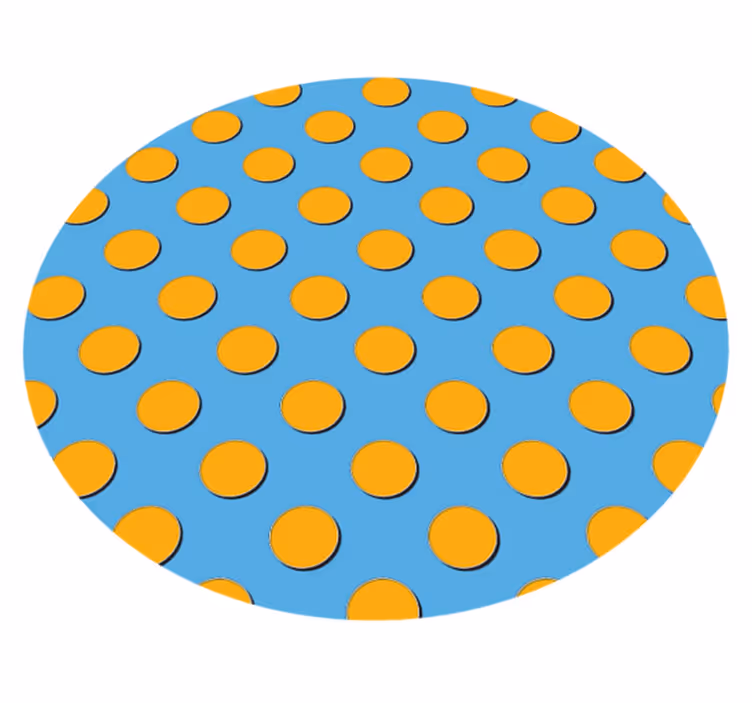 Parlak puantiyeler geometrik pvc halı - TenStickers
