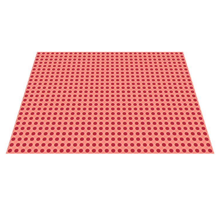 Puantiyeli motif pvc halı - TenStickers