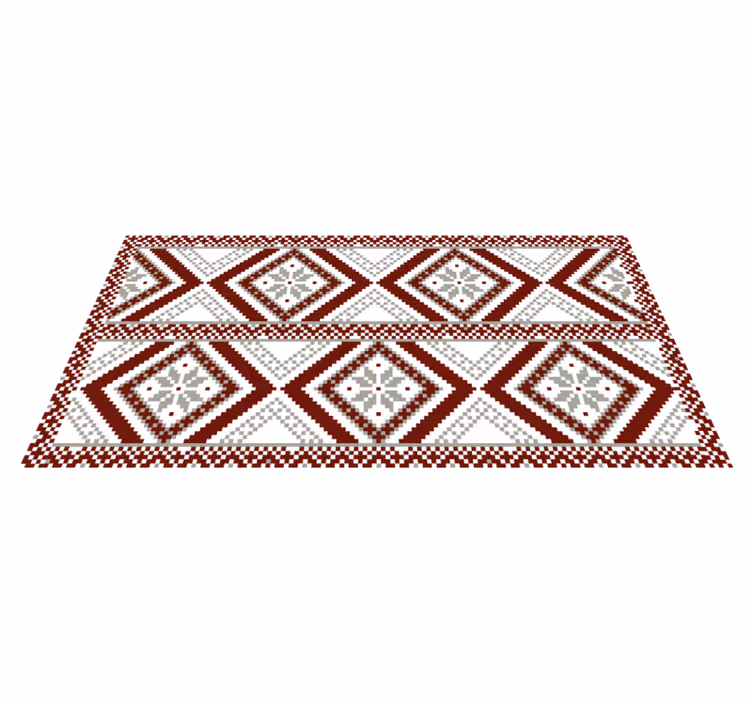 Karmaşık geometrik desenler mozaic pvc halı - TenStickers
