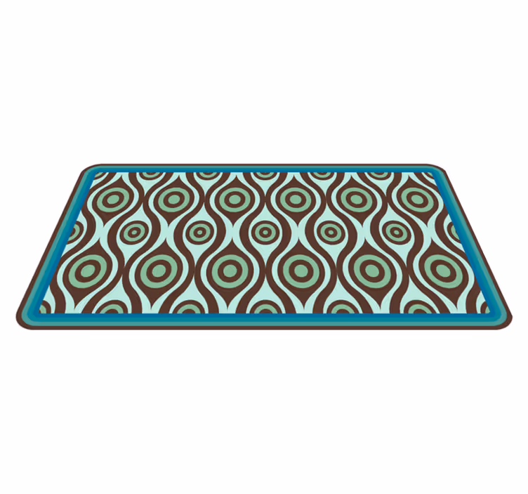 Girdap deseni ilhamı mozaic pvc halı - TenStickers