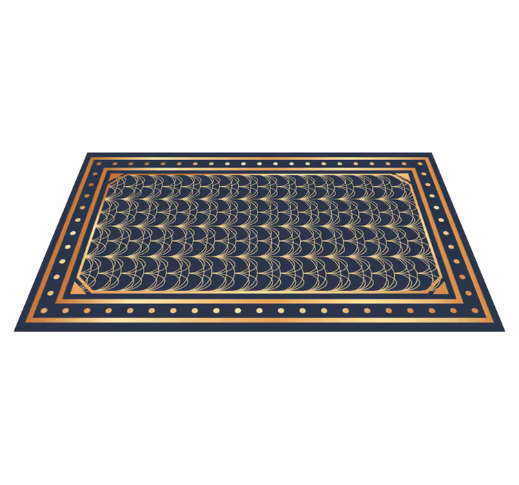 Zarif dalga desenleri geometrik pvc halı - TenStickers