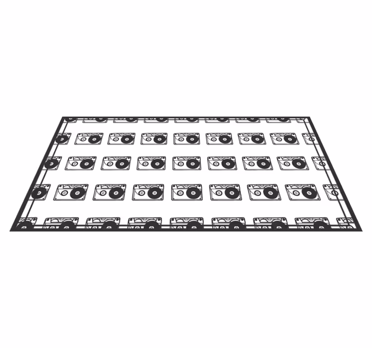 Retro ses teması pvc halı - TenStickers