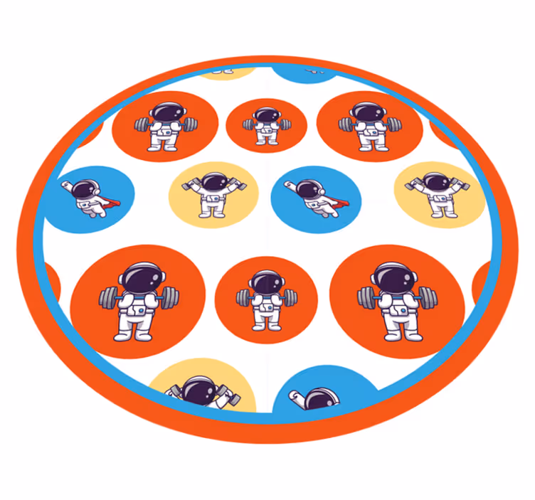 Astronot fitness pvc halı - TenStickers