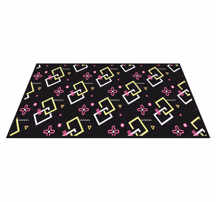 Geometrik pvc halı modern desen oyunları - TenStickers