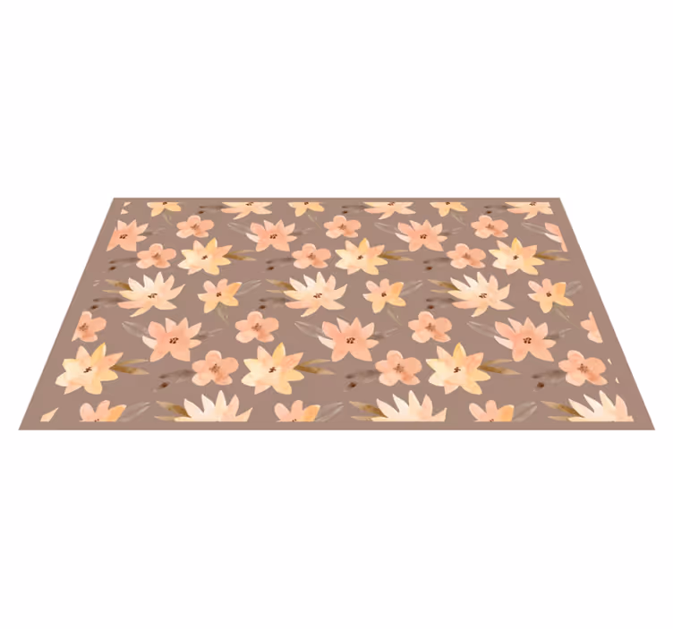 Aquarella pastel çiçekli kilim - TenStickers