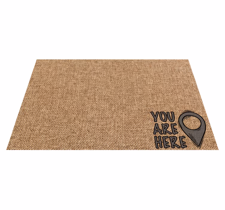 Buradasınız minimalist pvc halı - TenStickers