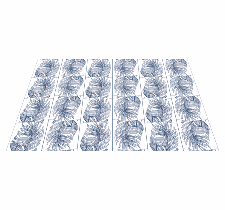 Doğa pvc halı zarif yapraklar - TenStickers