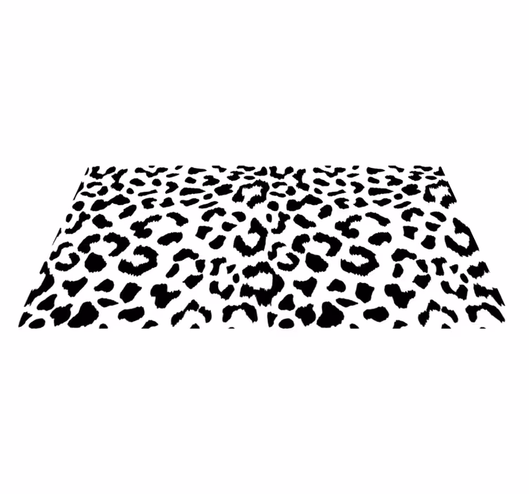 Leopar basit hayvan desenli hayvan desenli kilim - TenStickers