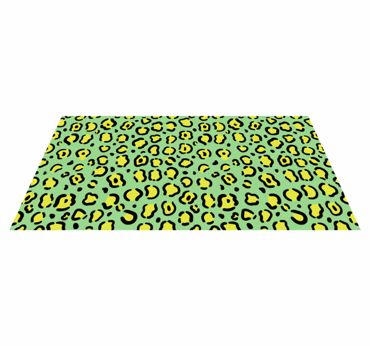 Canlı leopar deseni hayvan baskı pvc halı - TenStickers